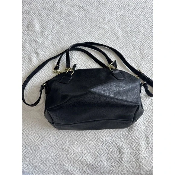 Juicy Couture Faux Leather Convertible Satchel Handbag Black (Pre-owned) - Picture 6 of 9